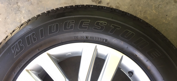 แม็กป้ายแดง ISUZU MU-X ขอบ18 พร้อมยางป้ายแดง 255-60-18 ปี 17