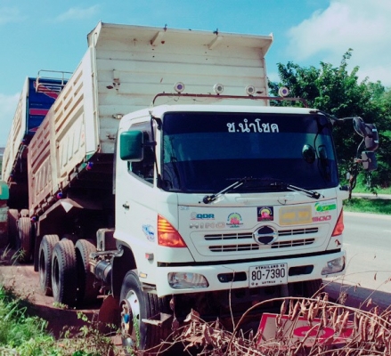 ขายด่วน HINO 344 แม่ลูกดั้ม สามมิตร ปี55 สภาพสวยพร้อมใช้งาน เครื่องเกียร์ดี คัชขีสวย เอกสารเล่มทะเบี