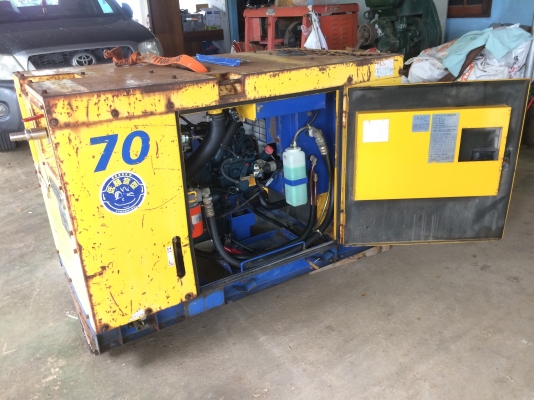 ขายปั๊มลมสกรู Denyo DPS-70 SSB2 มือ 2 เก่าญี่ปุ่น ราคา 52,000 บาท.