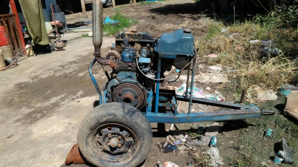 เครื่องคูโบต้ารุ่น15แรงพร้อมแท่นลากคับ