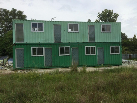 คอนเทนเนอร์บ้านพัก 40 ฟุต 6 ตู้ พร้อม โครงสร้างหลังคา คอนเทนเนอร์บ้านพัก 40 ฟุต 6 ตู้ พร้อม โครงสร้างหลังคา