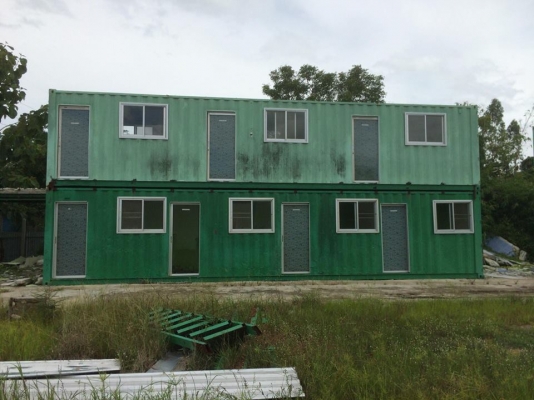 คอนเทนเนอร์บ้านพัก 40 ฟุต 6 ตู้ พร้อม โครงสร้างหลังคา คอนเทนเนอร์บ้านพัก 40 ฟุต 6 ตู้ พร้อม โครงสร้างหลังคา