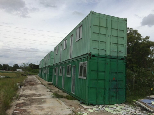 คอนเทนเนอร์บ้านพัก 40 ฟุต 6 ตู้ พร้อม โครงสร้างหลังคา คอนเทนเนอร์บ้านพัก 40 ฟุต 6 ตู้ พร้อม โครงสร้างหลังคา