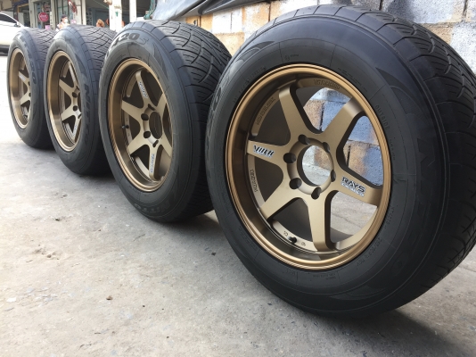 ล้อแม็ก ขอบ18 TE37 หน้า 9.5-10.5 งาน YUSTA ของใหม่แกะกล่องรัดยางเปอร์เซ็นต์ 265 60 18 NITTO 420 ปี 1 ล้อแม็ก ขอบ18 TE37 หน้า 9.5-10.5 งาน YUSTA ของใหม่แกะกล่องรัดยางเปอร์เซ็นต์ 265 60 18 NITTO 420 ปี 1