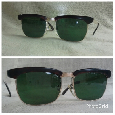 แว่นตา ฟลิป - อัพ แฮนด์คราฟท์ญี่ปุ่น โกลด์ฟิลด์ 14 K ยุค &#039;70s Vintage ORO handcrafted in Japan