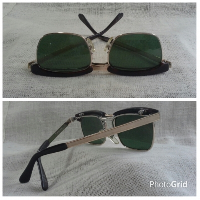 แว่นตา ฟลิป - อัพ แฮนด์คราฟท์ญี่ปุ่น โกลด์ฟิลด์ 14 K ยุค &#039;70s Vintage ORO handcrafted in Japan
