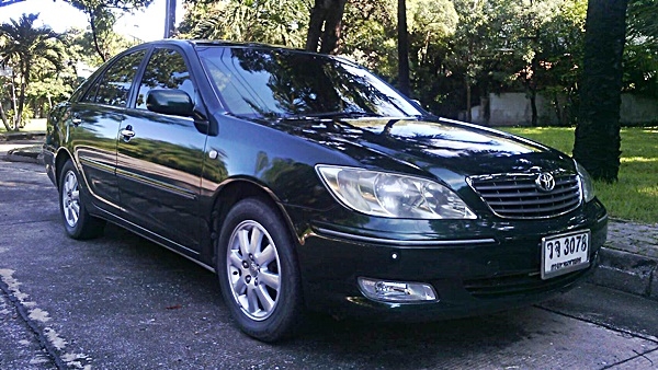 แคมรี่ 2002  2.4Q vvti สีเขียว รถหรูระดับผู้นำ ตัวท็อปสุด แอร์แบค 4 จุด