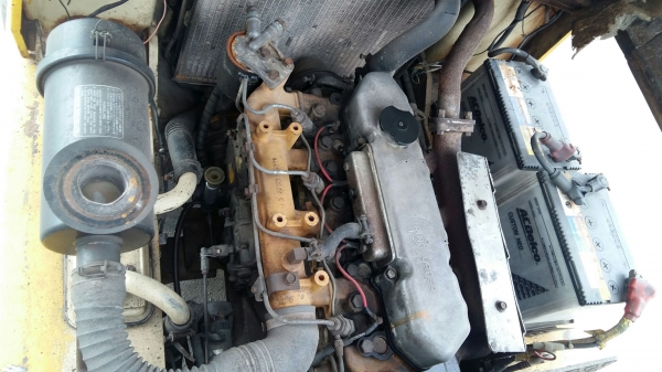 รถโฟลคลิฟท์ MITSUBISHI เครื่องยนต์ ดีเซล  น้ำหนักยก 2.5 ตัน  ยกสูง 4 เมตร