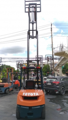 Toyota7fd25ขนาด2.5ตัน เสาสูง6เมตร เกียร์ออร์โต้ เครื่องยนต์ดีเซล2Z ราคาต่อรองได้