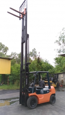 Toyota7fd25ขนาด2.5ตัน เสาสูง6เมตร เกียร์ออร์โต้ เครื่องยนต์ดีเซล2Z ราคาต่อรองได้