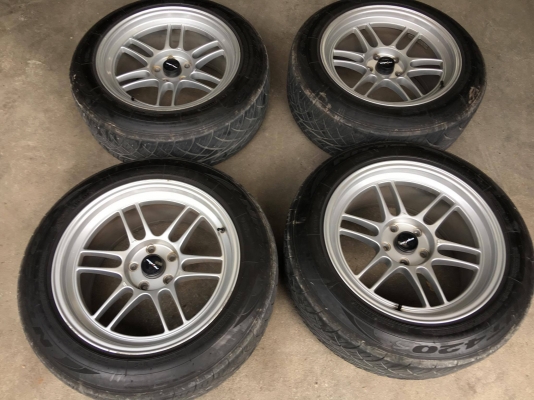 ขายแม็ค rpf1 235/55/18 กว้าง 9 ครึ่ง ยางนิสโตะ 420s ปี 16 สภาพ90\%