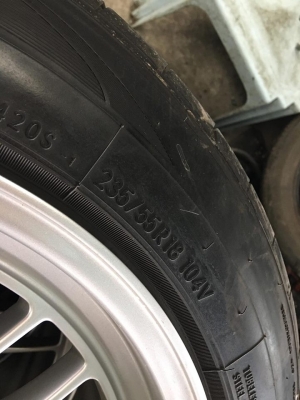 ขายแม็ค rpf1 235/55/18 กว้าง 9 ครึ่ง ยางนิสโตะ 420s ปี 16 สภาพ90\% ขายแม็ค rpf1 235/55/18 กว้าง 9 ครึ่ง ยางนิสโตะ 420s ปี 16 สภาพ90\%