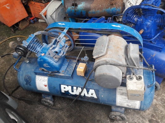 ขาย !! ปั้มลม.PUMA.ขนาด2แรง.มอเตอร์.ฮิตาชิ2สาย.เดิมๆพร้อมใช้