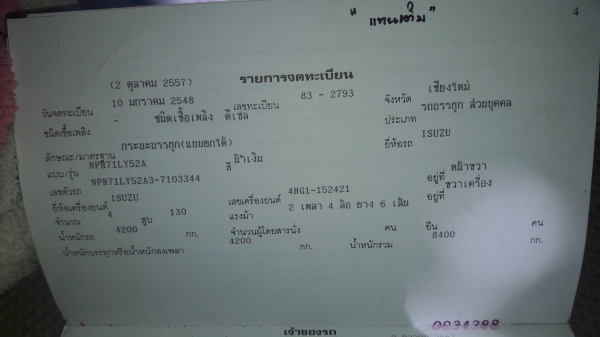 ขายNPRเครื่อง4HG1-130 โบว์ปี48 เครื่องดี คัชชีสวยสด แอร์ เพาเวอร์ สามมิตร  รถสวยเดิมๆ ทะเบียนเต็ม เล่มพร้อม