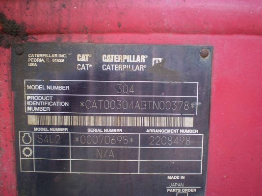 ขาย CAT 304CR นำเข้าจากญี่ปุ่น โทร.090-986-2521 อ๊อบ