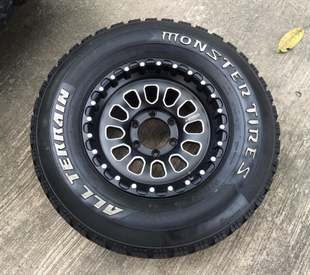 ล้อLensoแท้ ลายMonster ขอบ16 ยางMonster สภาพใหม่น้องป้ายแดง ทั้งชุด