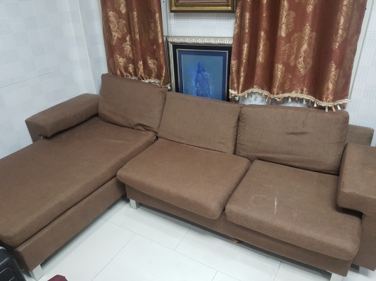ขายโซฟาตัวแอล สภาพดีถอดซักได้