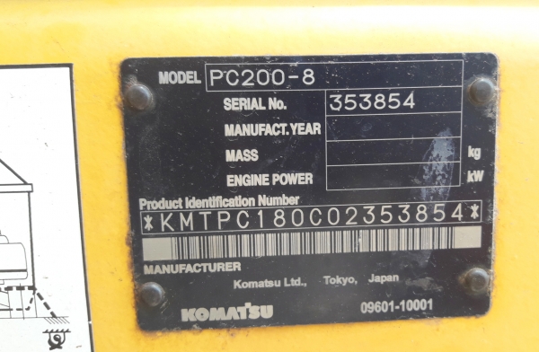 ขายรถแบ็คโฮ KOMATSU PC200-8 สภาพพร้อมใช้งาน ส่งฟรีถึงบ้าน