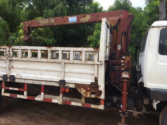 ขาย6ล้อเครนHINO FD185 เครนTADANO3ตัน3ปอก แชชซีสวย เอกสารทะเบียนครบ ใช้งานประจำ