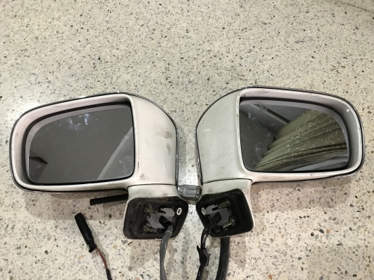 กระจกมองข้างไฟฟ้ากรอบโครมเมียม ODYSSEY RA6 เก่าญี่ปุ่นสภาพสวย