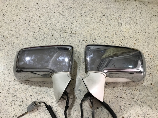 กระจกมองข้างไฟฟ้ากรอบโครมเมียม ODYSSEY RA6 เก่าญี่ปุ่นสภาพสวย