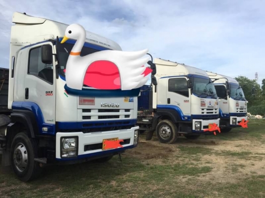 ขาย ISUZU GXZ 360 พร้อมหางพื้นเรียบสามเพลา รถปี 58 ขาย ISUZU GXZ 360 พร้อมหางพื้นเรียบสามเพลา รถปี 58