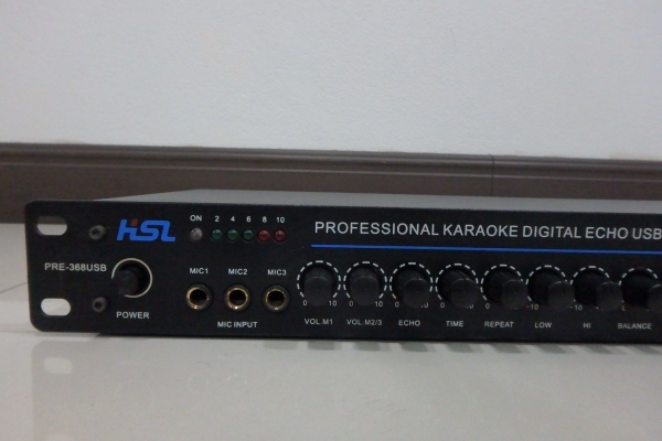 ปรีแอมป์ HSL รุ่น PRE-368 USB ขับซับได้ เสียบ USB ได้เลย สภาพใหม่