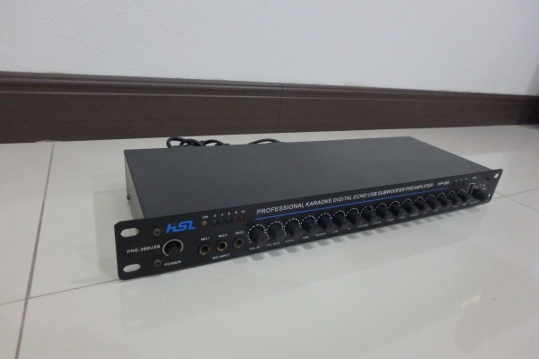 ปรีแอมป์ HSL รุ่น PRE-368 USB ขับซับได้ เสียบ USB ได้เลย สภาพใหม่