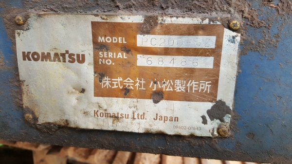 ขาย แบคโฮ KOMATSU PC200-5 คอนโทรลยาว เก่านอก เอกสารใบอินวอยซ์ เครื่องดี ปั้มดี ช่วงล่างเต็ม ไฟฟ้าครบ