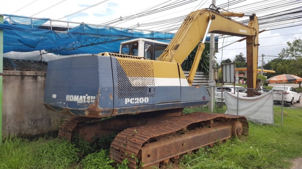 ขาย แบคโฮ KOMATSU PC200-5 คอนโทรลยาว เก่านอก เอกสารใบอินวอยซ์ เครื่องดี ปั้มดี ช่วงล่างเต็ม ไฟฟ้าครบ