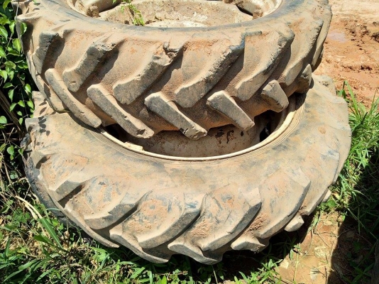 ยางขอบ38. 1คู่พร้อมกะทะ