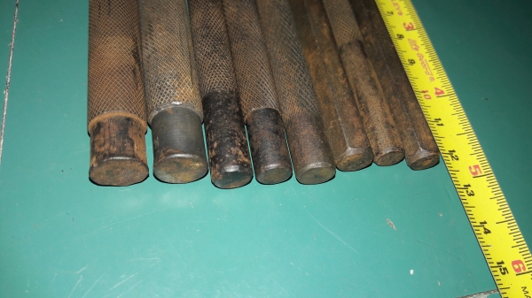 ขายชุดเหล็กส่ง เหล็กมาร์ค 8ตัวชุด เก่ามือสองเหล็ก