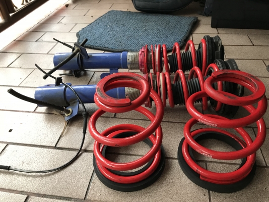 โช้คเเต่ง RSR ปรับเกลียวตรงรุ่น NISSAN CUBE เก่าญี่ปุ่นสภาพสวยของมาตามรูป