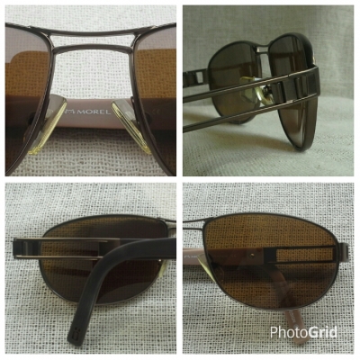 แว่นตาเฟรนช์แฮนด์เมด ยุค 2000s โมเดล &#039;นักบิน - ใหม่&#039; เท่สุด ๆ Authentic MOREL handmade in 