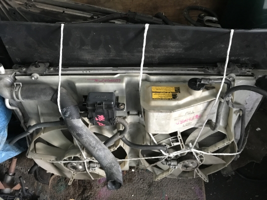 หม้อน้ำติดพัดลมเเผงเเอรครบชุดอัลพาสตัวเเรกเก่าญี่ปุ่นเเท้สภาพสวย