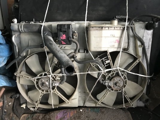 หม้อน้ำติดพัดลมเเผงเเอรครบชุดอัลพาสตัวเเรกเก่าญี่ปุ่นเเท้สภาพสวย