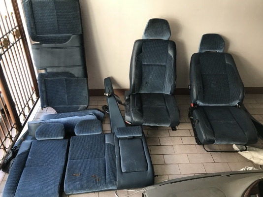 เบาะหน้าหลัง VOLVO 850 คู่หน้าปรับไฟฟ้าเก่าญี่ปุ่นเเท้สภาพดีไม่มีขาด