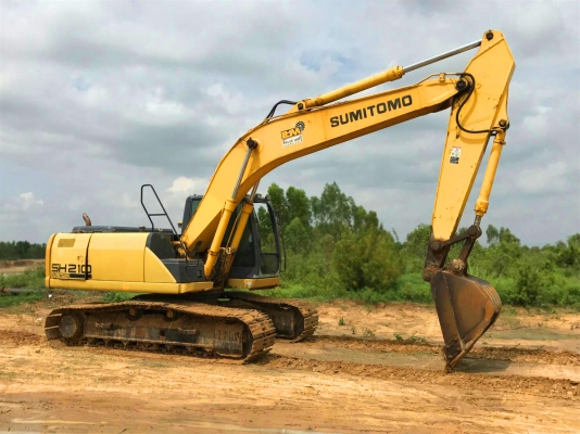 ขายรถแบ็คโฮ SUMITOMO SH210-5 ใช้งาน 9 พันชั่วโมง สภาพพร้อมใช้ ราคาถูกมากๆ