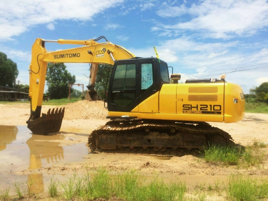 ขายรถแบ็คโฮ SUMITOMO SH210-5 ใช้งาน 9 พันชั่วโมง สภาพพร้อมใช้ ราคาถูกมากๆ