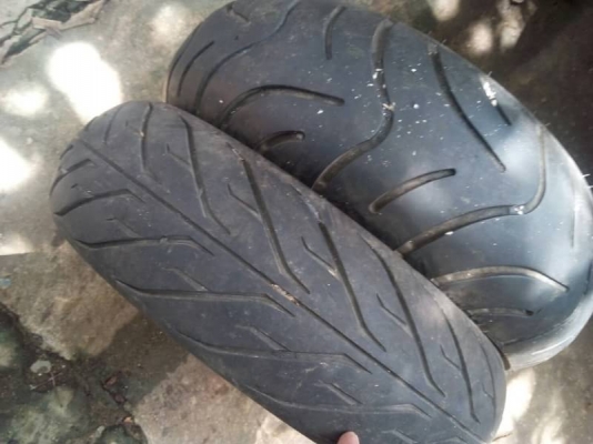ยางมอเตอร์ไซด์ ขอบ 12 เบอร์ 120/70R12 และ 130/70R12 ปีใหม่ๆ15-16  โทร.081-427-3941