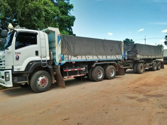 มี 2 พ่วงละ  2,495,000 บาท ISUZU DECA 360 ปี 55 (แม่ดั้ม -ลูกดั้ม 3 คาน อูสามมิตรแงะ ST ) หัวบาง ยางดี คัสชีสวย เอกสารเล่มทะเบียน  รถอยู่ จ.อุบลราชธานี090-772-3710,090-772-3708