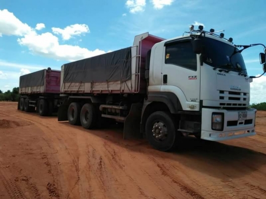 มี 2 พ่วงละ  2,495,000 บาท ISUZU DECA 360 ปี 55 (แม่ดั้ม -ลูกดั้ม 3 คาน อูสามมิตรแงะ ST ) หัวบาง ยางดี คัสชีสวย เอกสารเล่มทะเบียน  รถอยู่ จ.อุบลราชธานี090-772-3710,090-772-3708