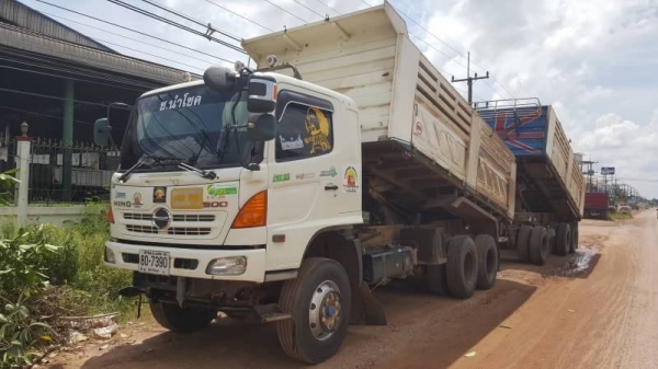 ขาย อีโน่  พ่วงแม่-ลูก ดั้มสามมิตร HINO FM1A 344 แรง