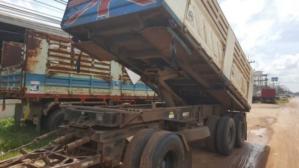 ขาย อีโน่  พ่วงแม่-ลูก ดั้มสามมิตร HINO FM1A 344 แรง