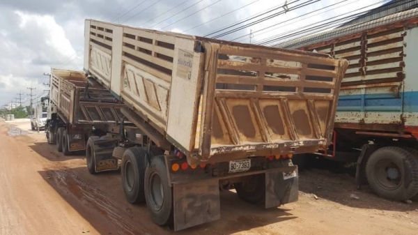 ขาย อีโน่  พ่วงแม่-ลูก ดั้มสามมิตร HINO FM1A 344 แรง