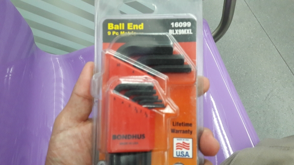 ขายหกเหลี่ยมชุด9ตัว BONDHUS MADE IN USA.ใหม่เก่าเก็บ