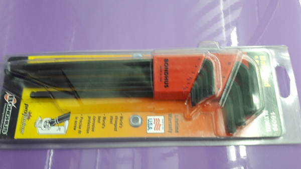 ขายหกเหลี่ยมชุด9ตัว BONDHUS MADE IN USA.ใหม่เก่าเก็บ