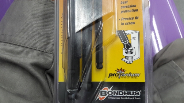 ขายหกเหลี่ยมชุด9ตัว BONDHUS MADE IN USA.ใหม่เก่าเก็บ