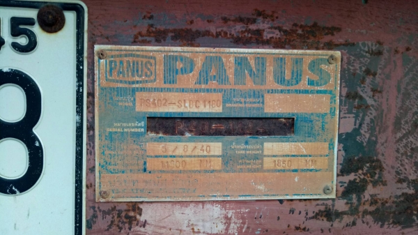 ขายด่วนๆ หางโลเบท PANUS สองเพลาขึ้นแม็คโคร พร้อมหางพับไฮโดรลิค ปี2544 เอกสารเล่มทะเบียน ยางดี คัชซีส