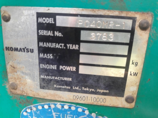 มาใหม่จ้า..KOMATSU PC40MR  -1  เก่าญี่ปุ่นแท้  สภาพสวย เดิมๆๆ  3,xxx  ชั่วโมง  พร้อมใช้  โทร  089-3818694  ดวงนภา